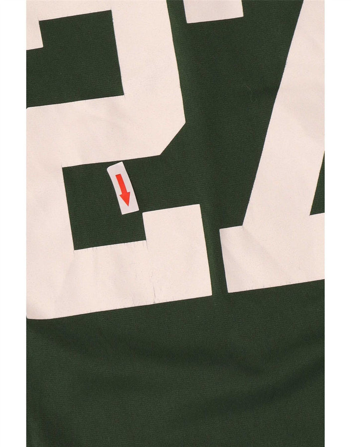 Nike Garçons Graphique T-Shirt Haut 7-8 ans Petit Vert Polyester