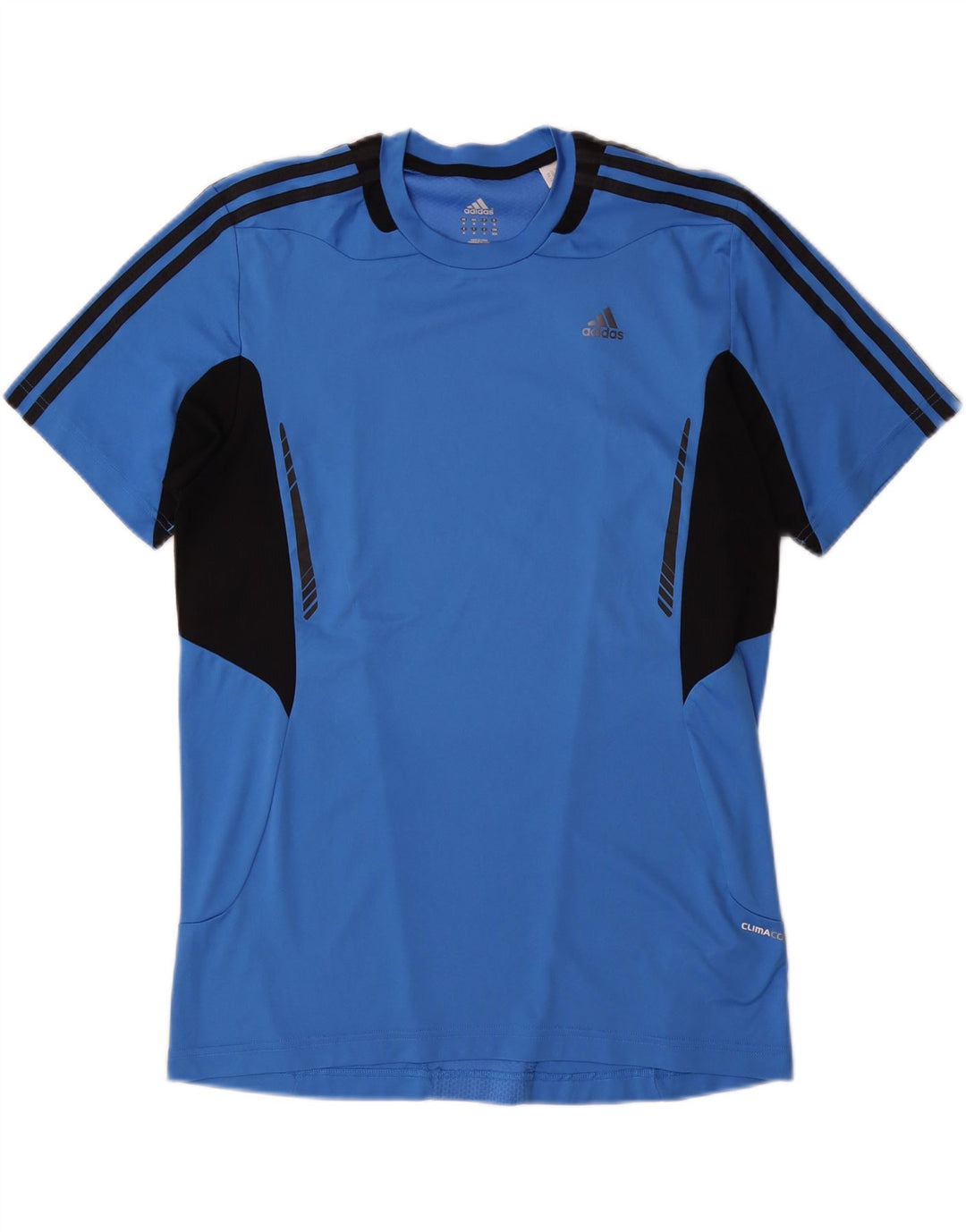 ADIDAS T-Shirt Climacool Homme Bleu Moyen Polyester Colorblock