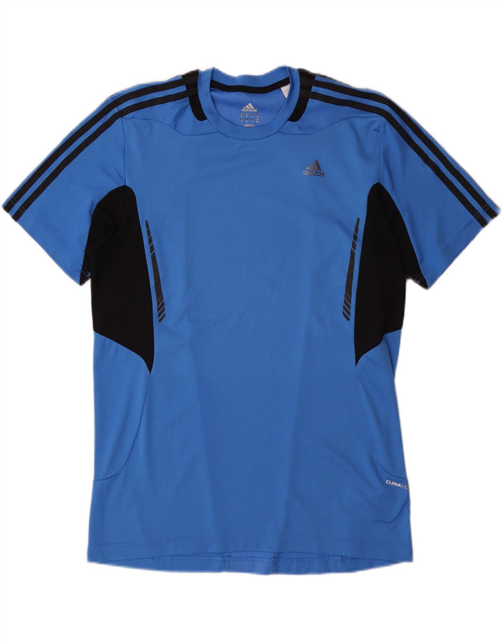 ADIDAS T-Shirt Climacool Homme Bleu Moyen Polyester Colorblock