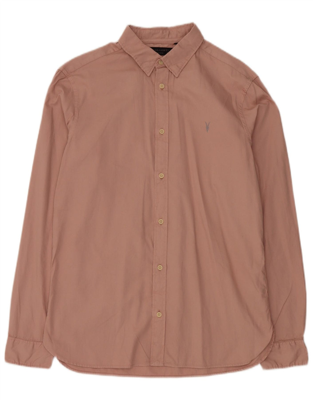 All Saints Chemise Homme Rose Moyen Coton