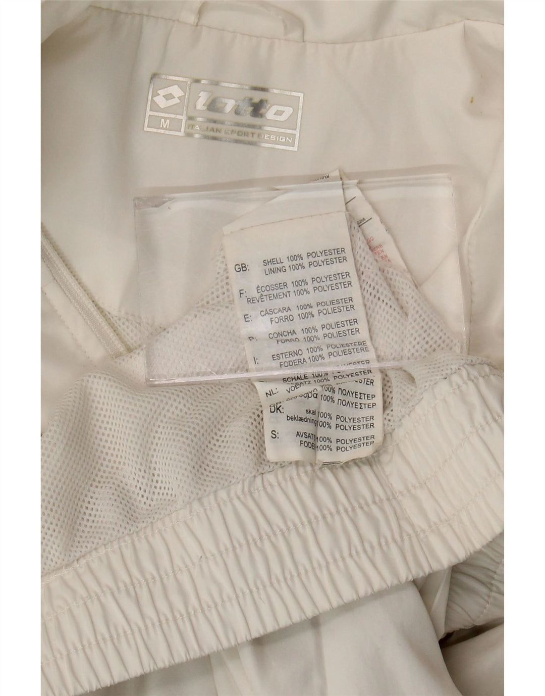 Lotto Veste de Survêtement Homme Blanc Moyen Polyester