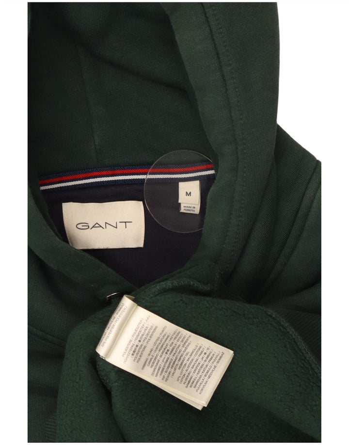 Gant Pull à Capuche Homme Vert Moyen Coton