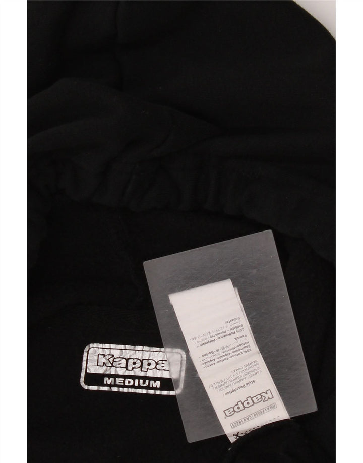 Kappa Pull à capuche graphique pour femme en coton noir moyen