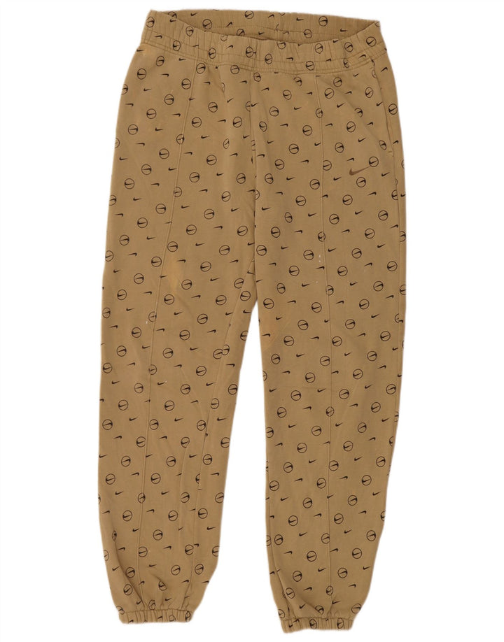 Nike Pantalon de survêtement graphique pour homme Taille S Beige Géométrique