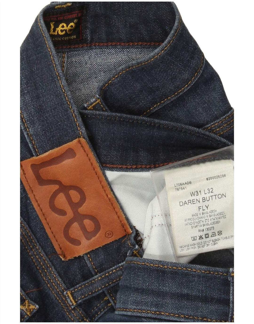 Lee Jeans Daren Slim W31 L27 Homme Bleu Marine Coton