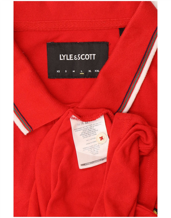 Lyle & Scott Polo Homme Grand Rouge Coton