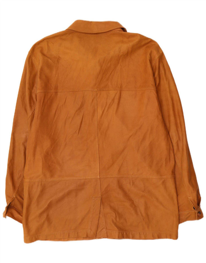 veste en daim homme vintage IT 54 2XL Beige