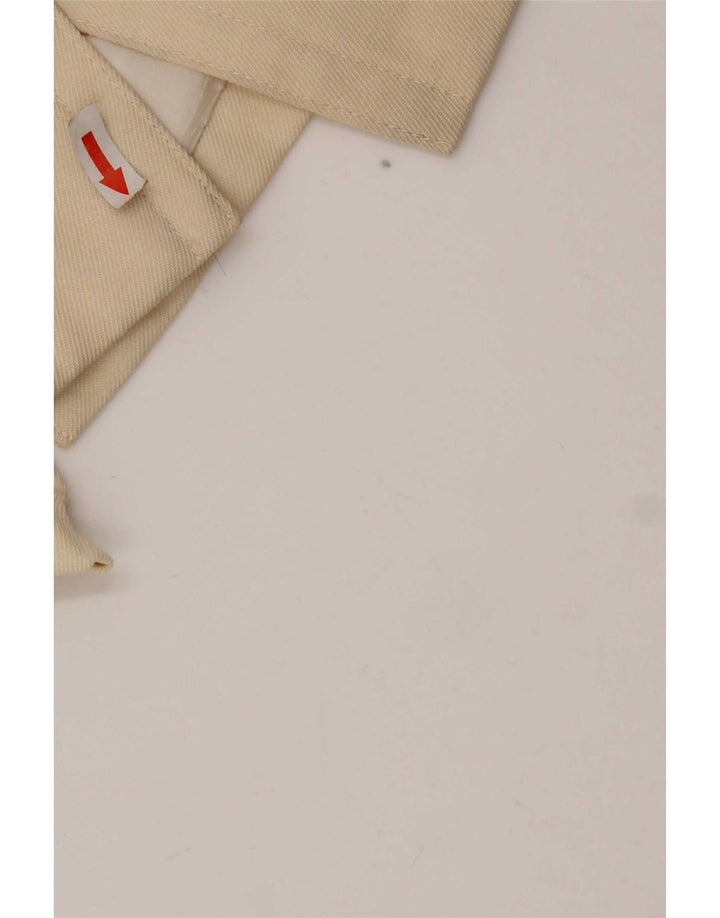 vintage Femme 3 Bouton Blazer Veste IT 46 Grand Blanc Cassé