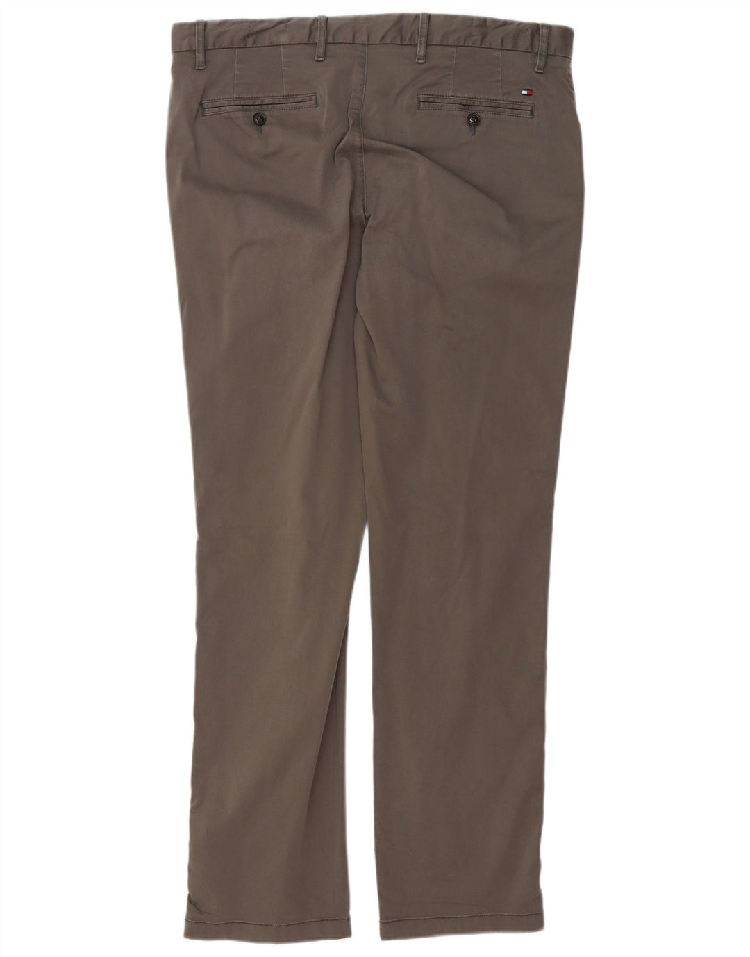 TOMMY HILFIGER Pantalon Chino Slim Homme W36 L32 Gris Coton