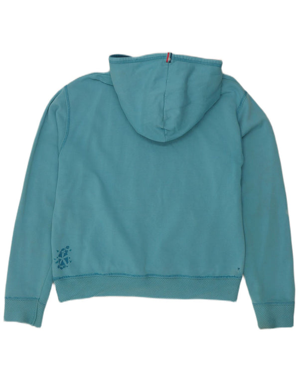 Animal Pull à capuche graphique pour femme UK 14 Bleu moyen Coton