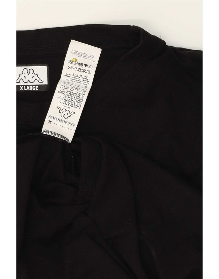 Kappa Débardeur Graphique Homme XL Noir Coton