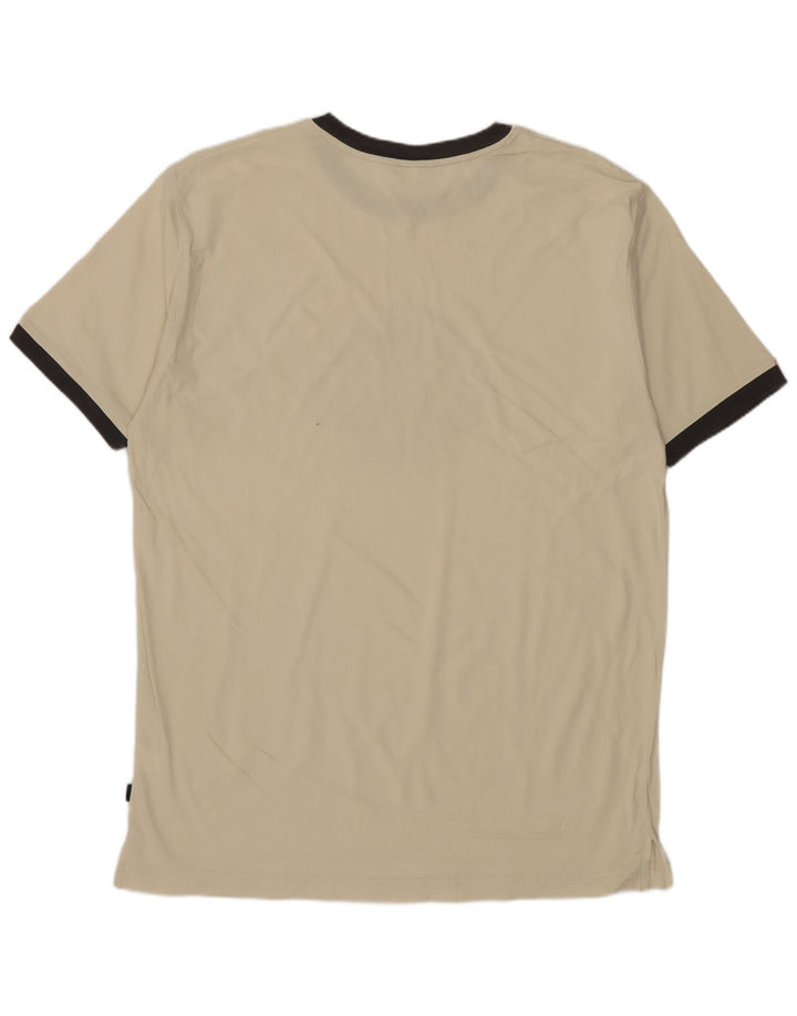 ASICS T-shirt graphique pour hommes, grand coton beige