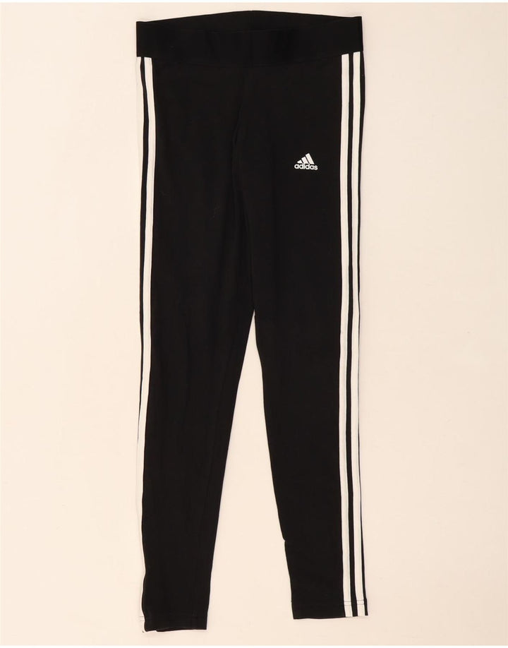 ADIDAS Leggings Femme UK 8/10 Petit Noir