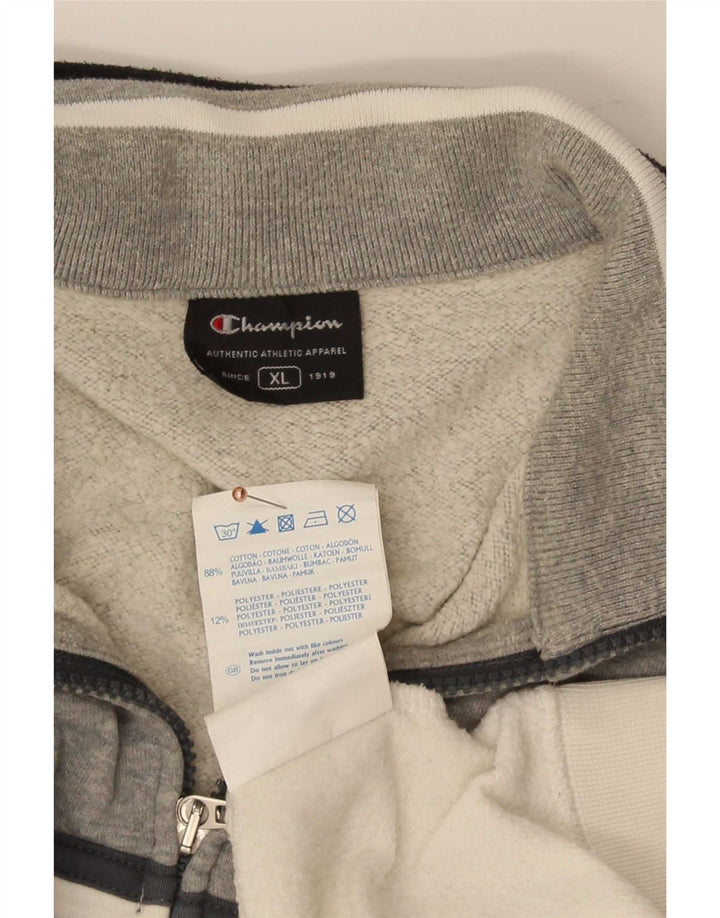 Champion Veste de Survêtement Homme XL Gris Colorblock Coton