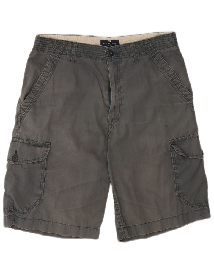 Marks & Spencer Short Cargo Homme W32 Coton Gris Moyen