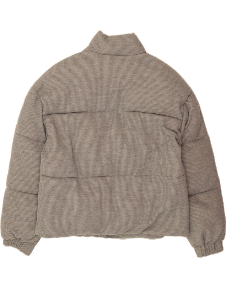 JACK WILLS Womens Padded Jacket UK 12 Medium Grey Polyester Vintage Jack Wills and Second-Hand Jack Wills from Messina Hembry 