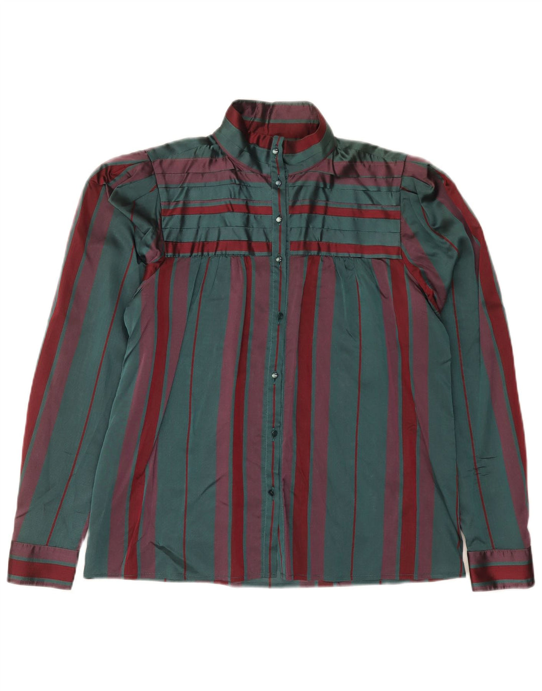 Selene Chemisier Femme IT 46 Large Vert Rayé