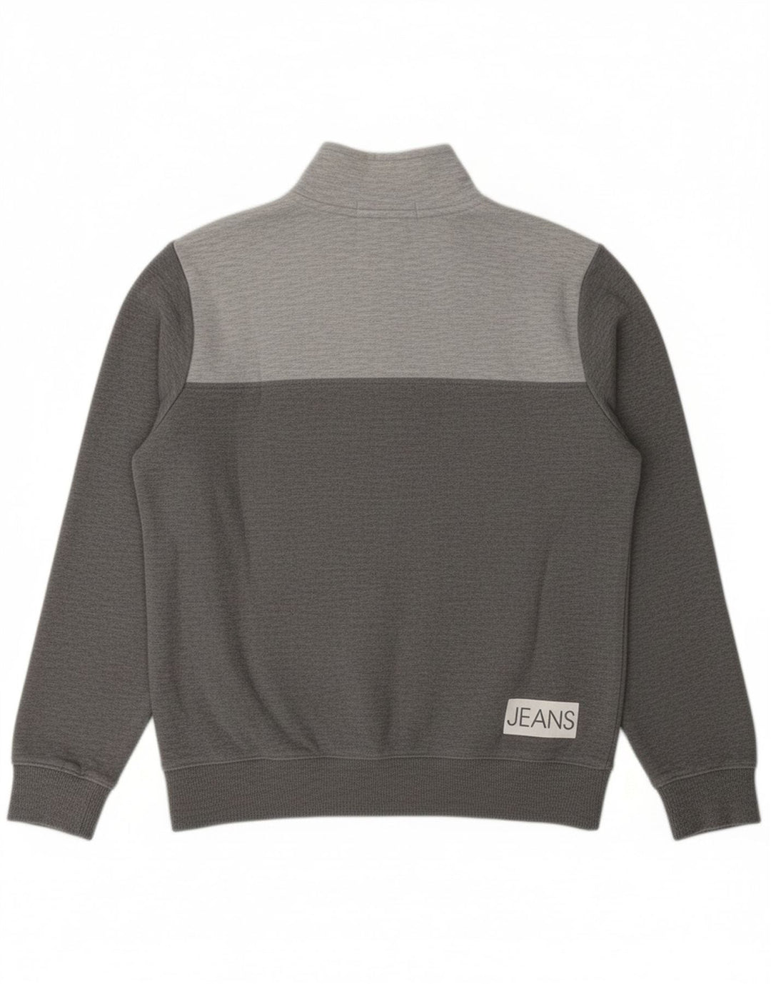 CALVIN KLEIN JEANS Boys Graphic Sweatshirt Jumper 11-12 Years Grey