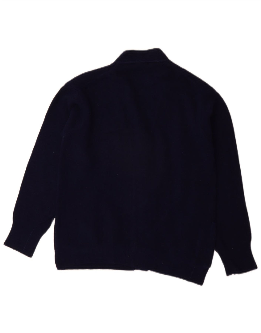 BENETTON Pull Cardigan Garçon 13-14 ans Bleu Marine Laine