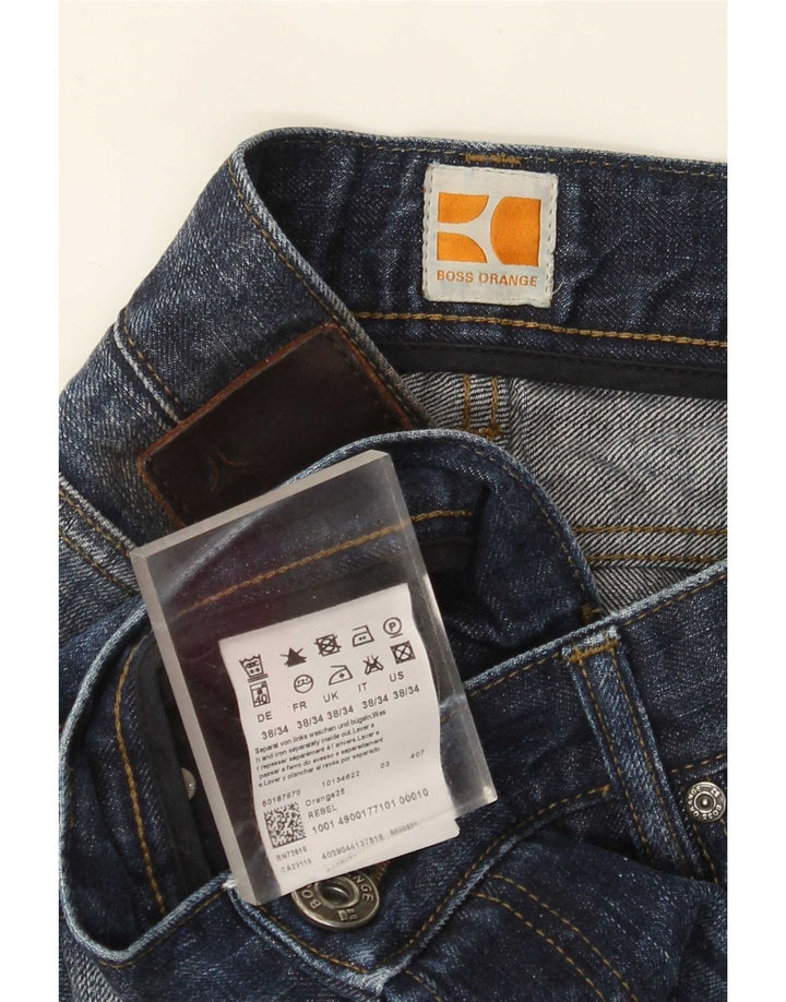 Boss Orange Jean droit coupe régulière pour homme W38 L34 bleu coton
