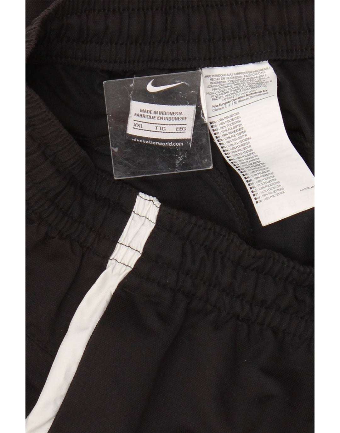 Nike Short de sport pour homme 2XL en polyester color block noir