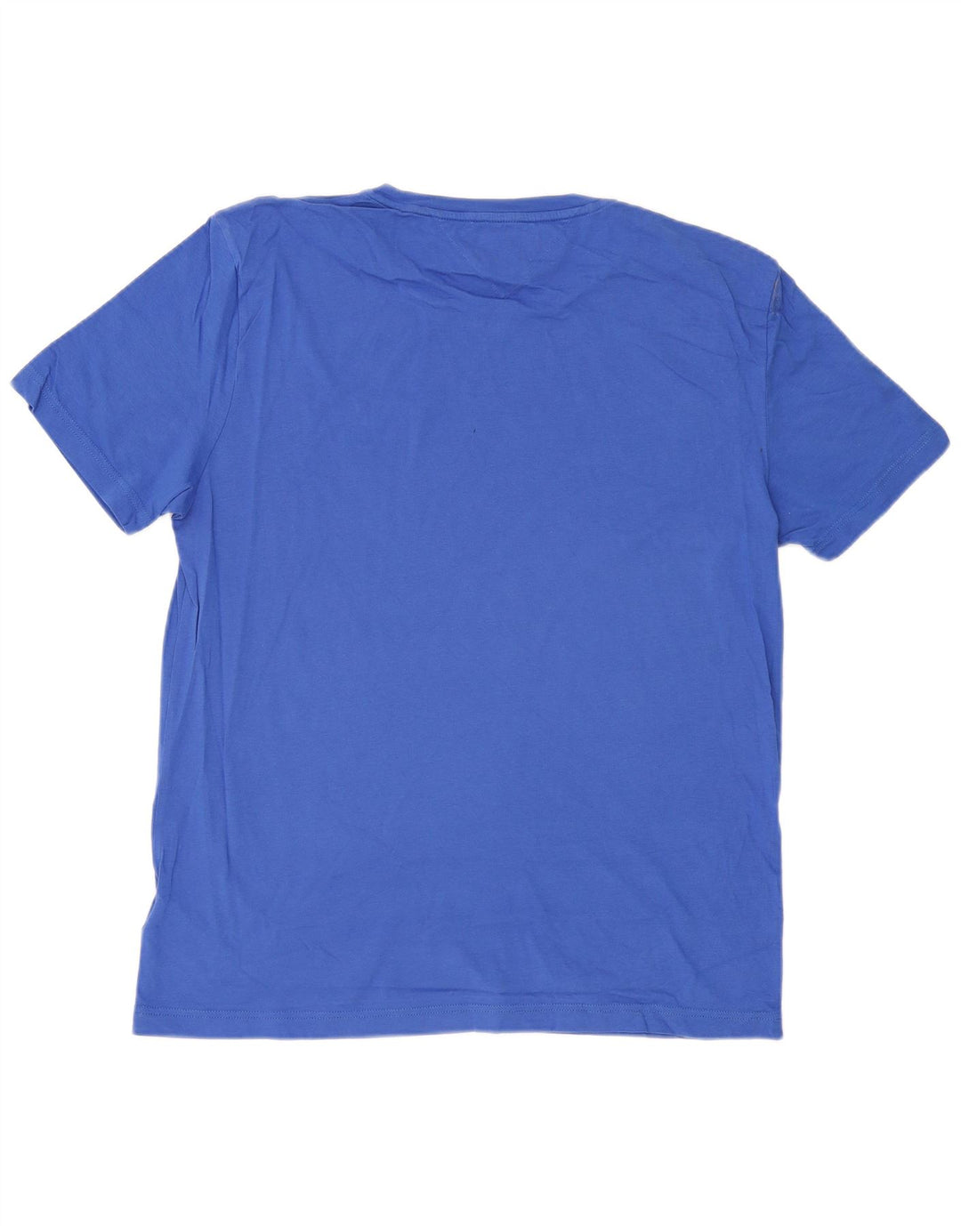 TOMMY HILFIGER T-Shirt Graphique Homme Top 2XL Bleu Coton