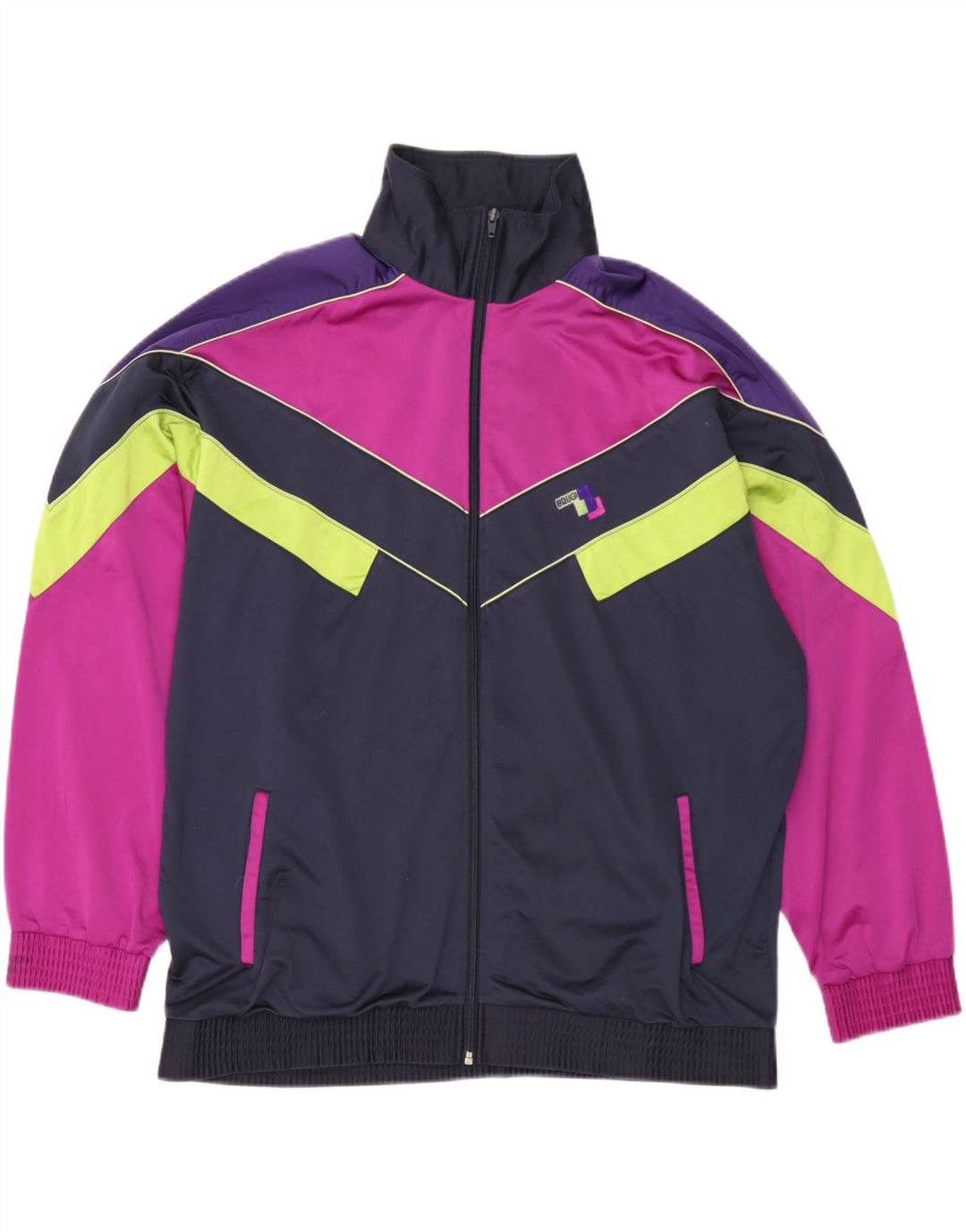 Brugi Veste de survêtement pour homme XL Bleu marine Colourblock