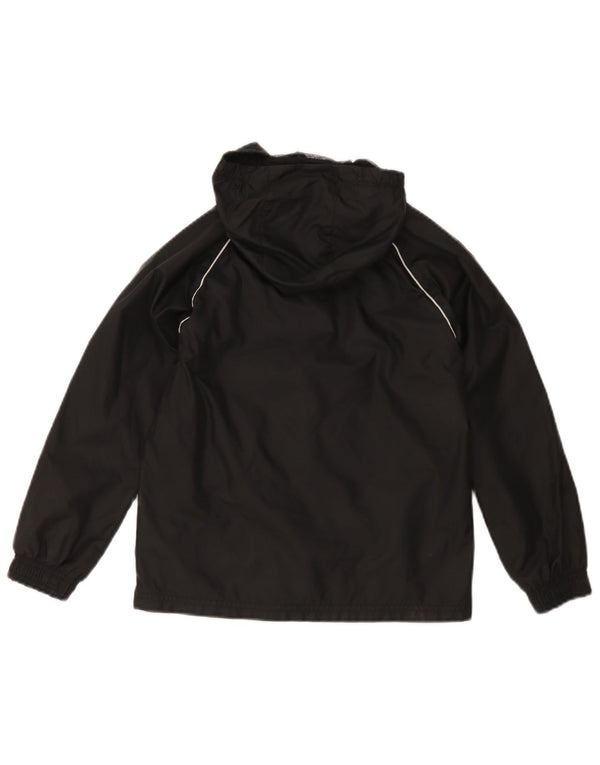 Veste de pluie à capuche Adidas Garçon 7-8 ans Noir Polyester