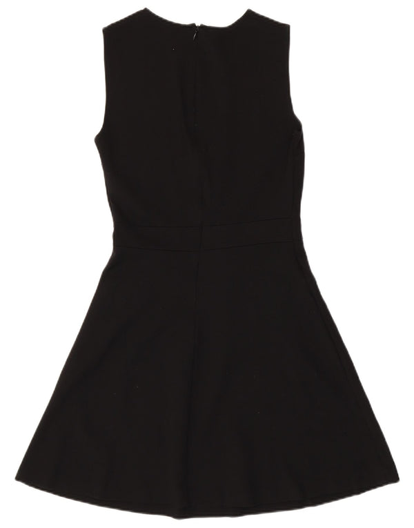 Armani Exchange Robe trapèze sans manches pour femme UK 4 XS Noir