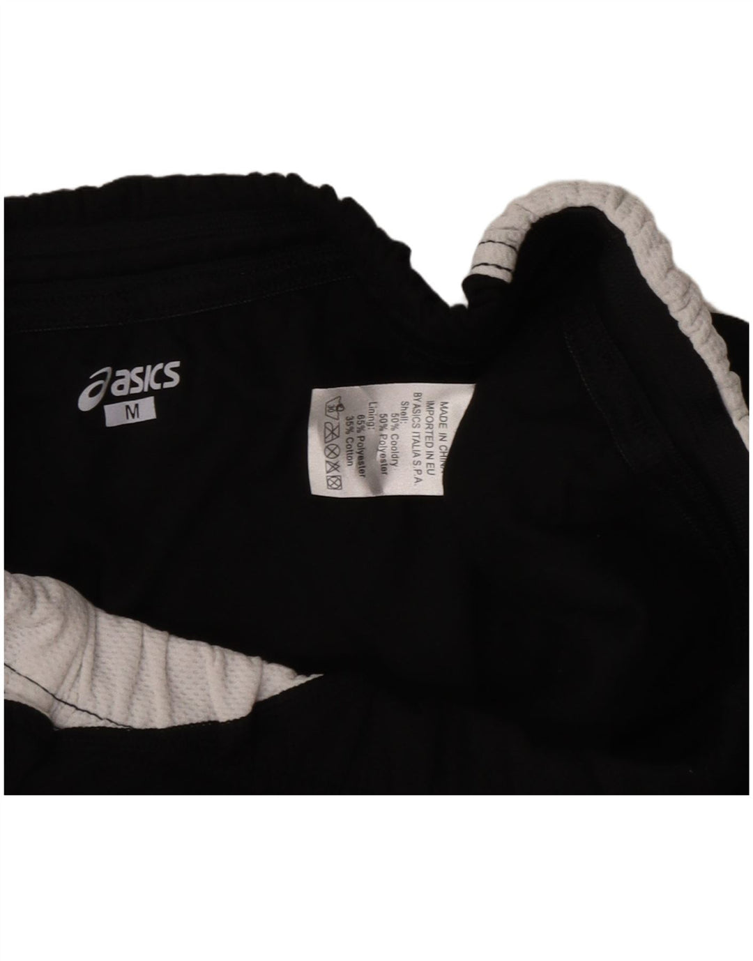 Asics Short de sport graphique pour femme UK 12 Polyester color block noir moyen
