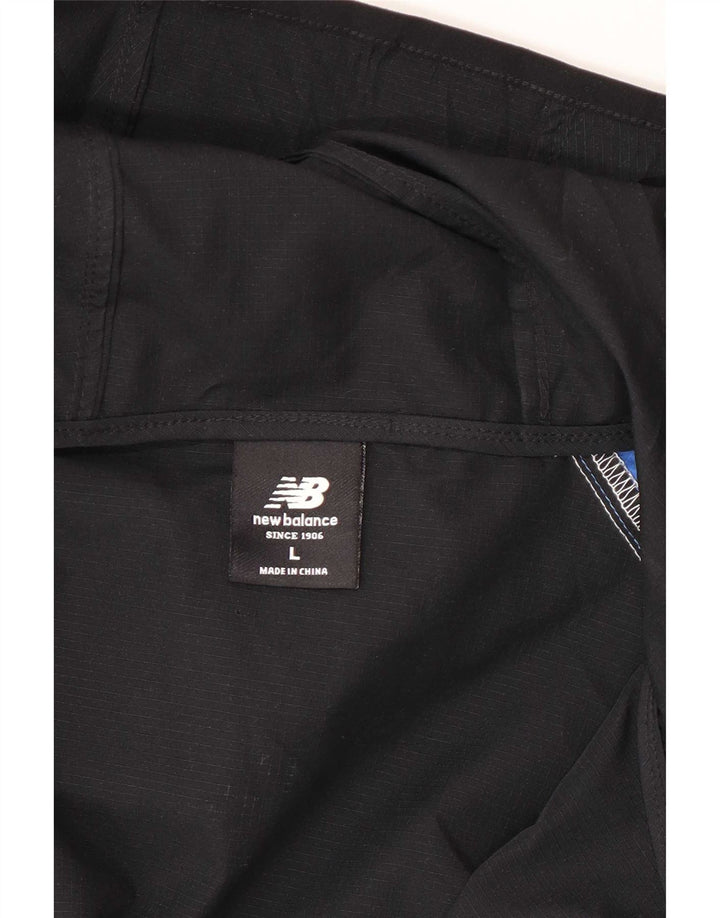 New Balance Veste de survêtement graphique pour homme Large Noir Colourblock