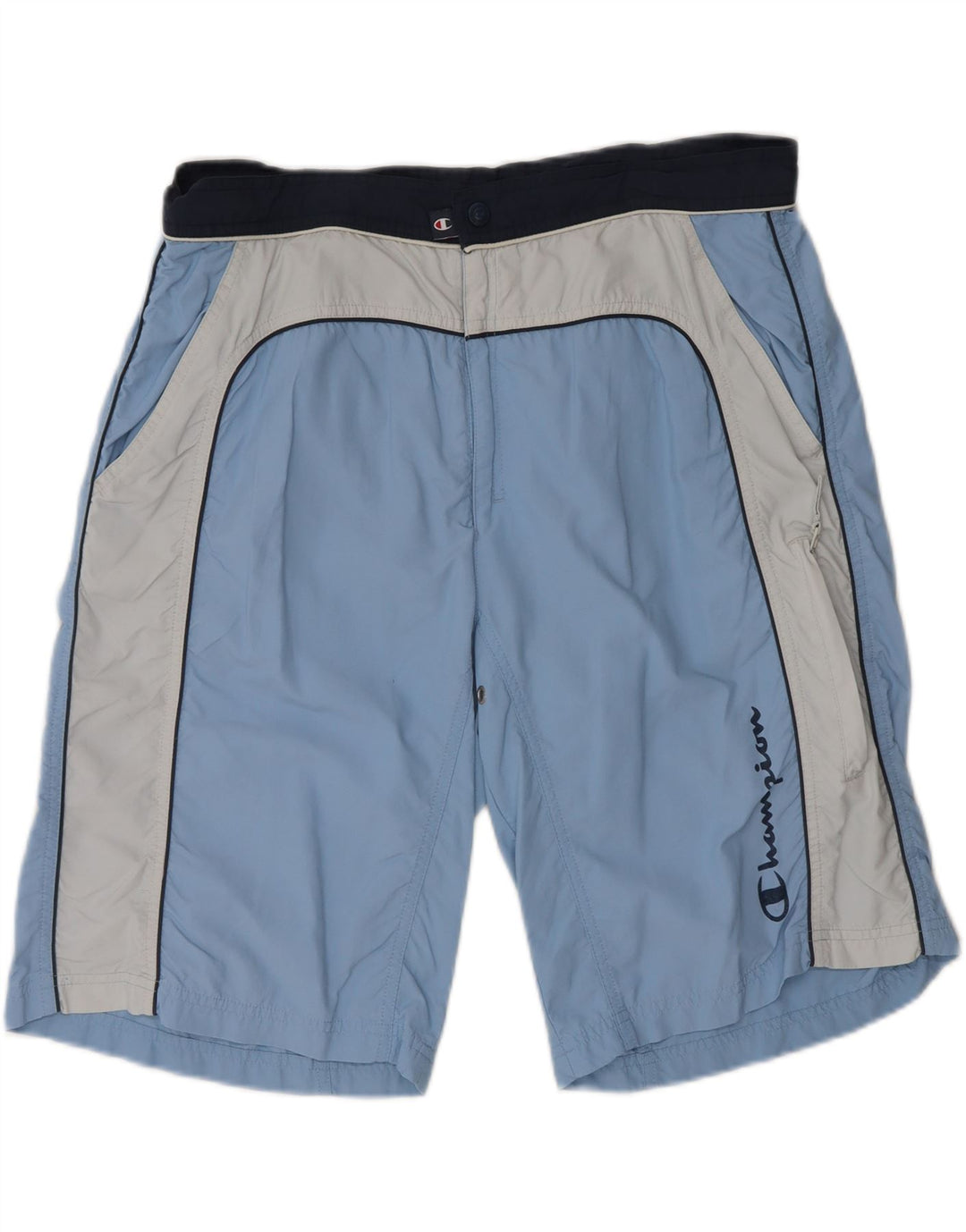 CHAMPION Short de Bain Homme XL Bleu Colorblock Polyester