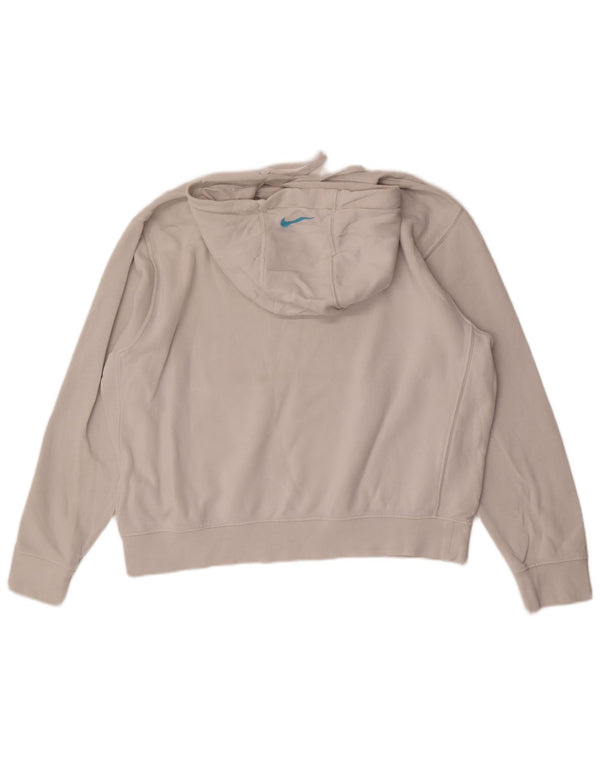Nike Pull à capuche graphique pour homme Grand coton blanc