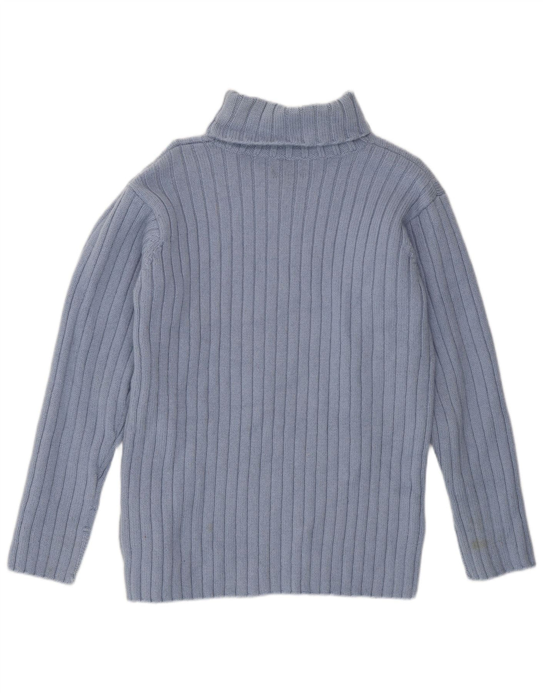 JIGSAW Pull Col Roulé Femme UK 14 Laine Bleu Moyen