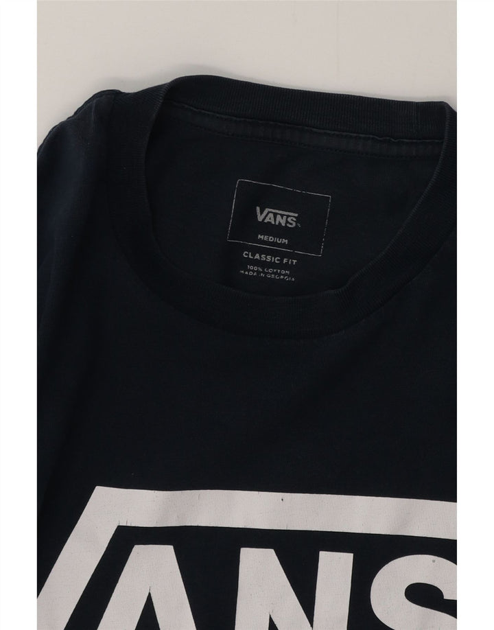 VANS T-shirt graphique coupe classique pour homme en coton bleu marine moyen