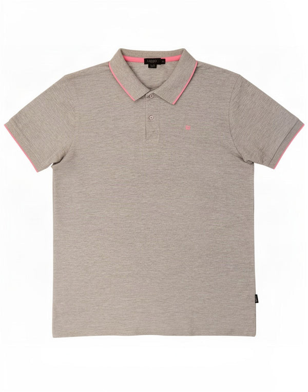 Liu Jo Polo Slim Fit XL Gris Coton Homme