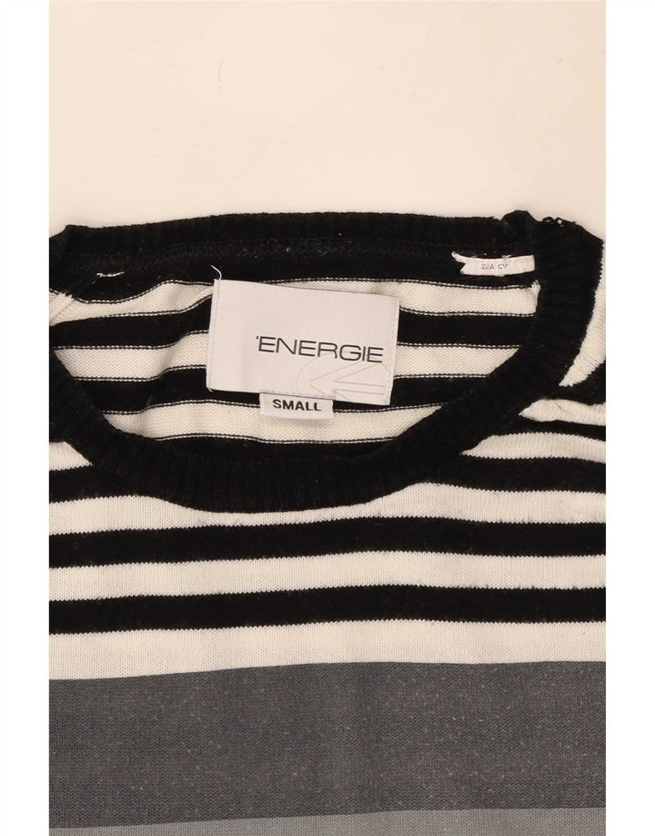 Energie Pull col rond pour homme Petit gris colour block