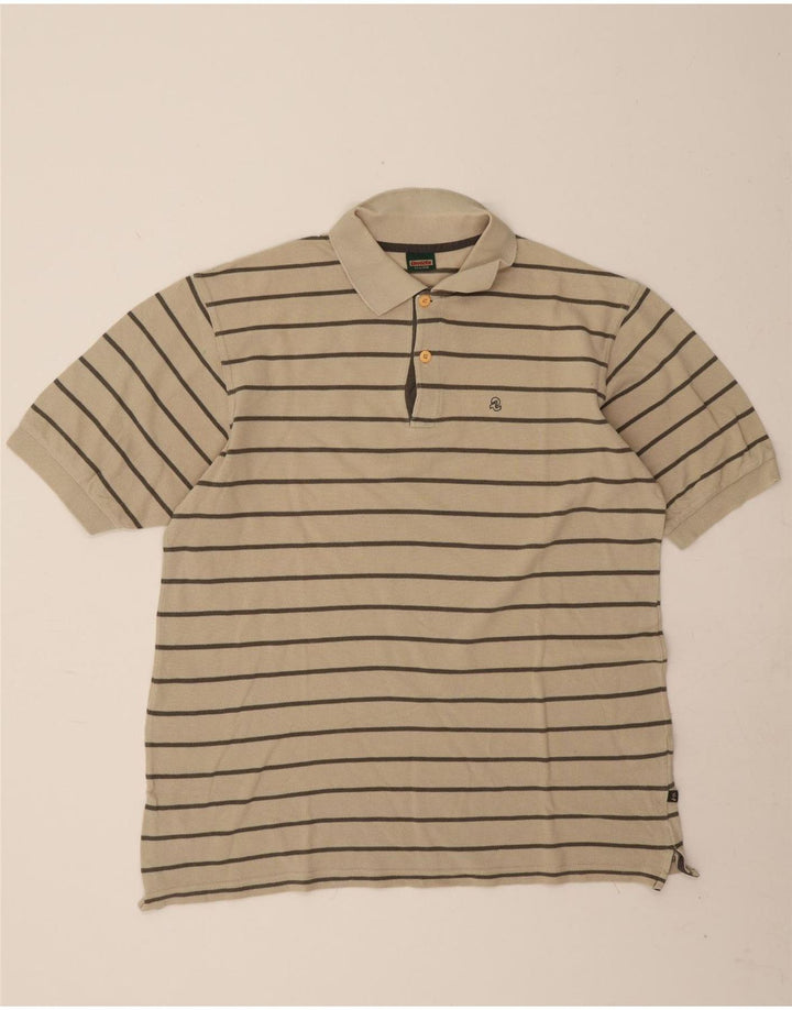 Invicta Polo Homme 2XL Coton Rayé Beige