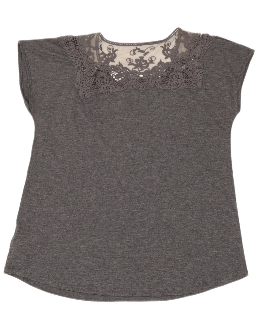 Marks & Spencer Chemisier pour femme UK 44 Large Gris Floral Polyester