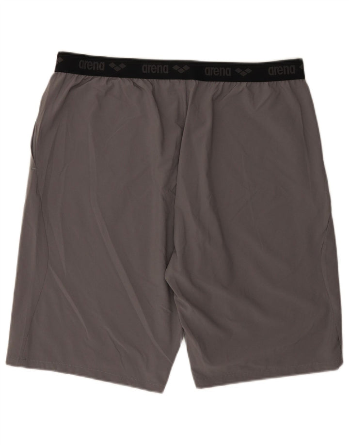 Arena Short de Sport Homme 2XL Gris Polyester