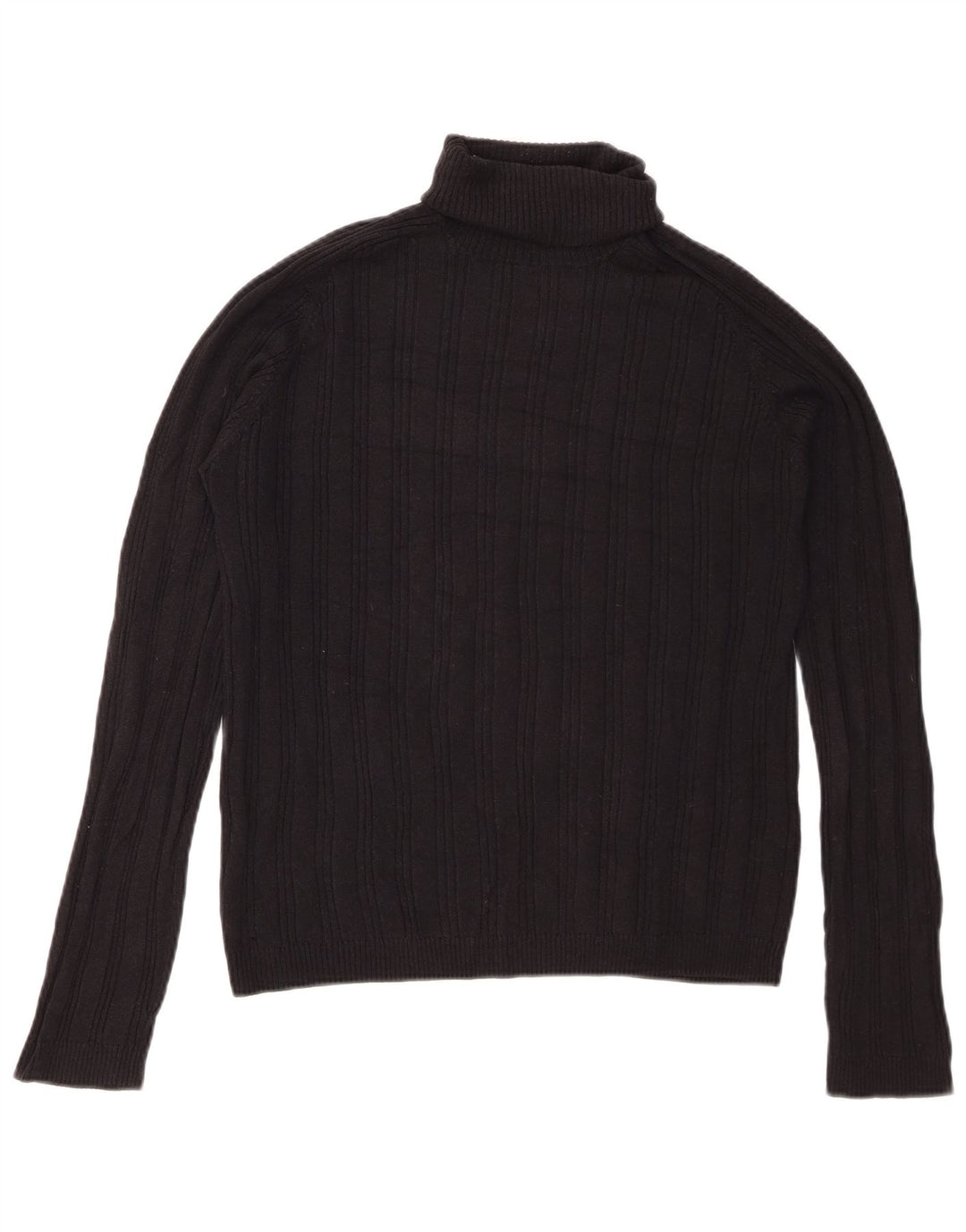 Zara Pull col roulé pour homme Noir Taille L
