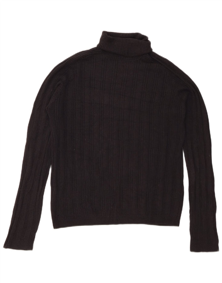 Zara Pull col roulé pour homme Noir Taille L