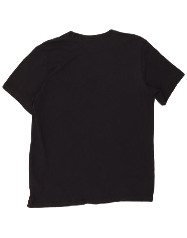 Nike T-shirt Dri Fit pour homme en coton noir moyen