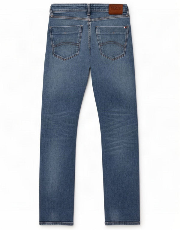 Tommy Hilfiger Jean slim pour homme W30 L32 bleu coton