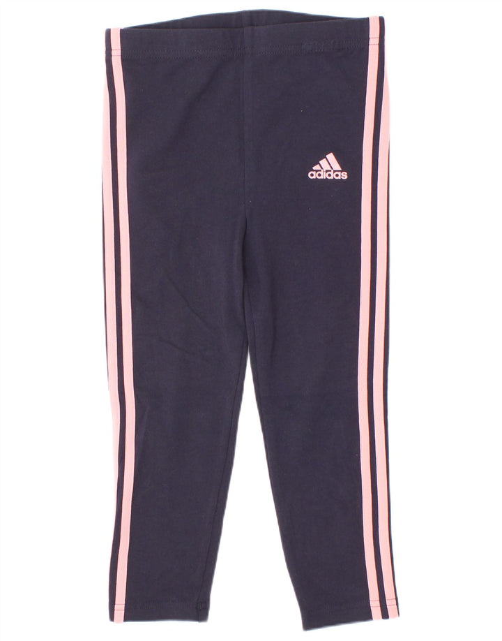 Adidas Leggings Fille 3-4 ans Bleu Marine