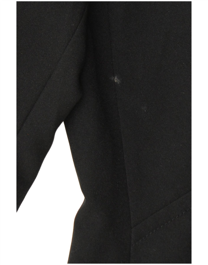 Bay Veste Blazer 1 Bouton pour Femme UK 14 Grand Noir Polyester