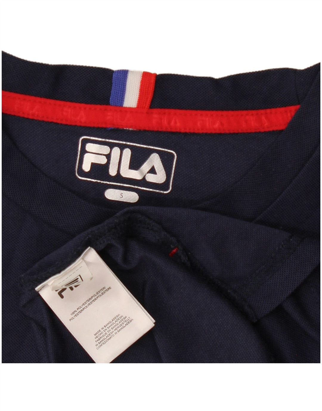 Fila T-Shirt Homme Haut Petit Bleu Marine Polyester