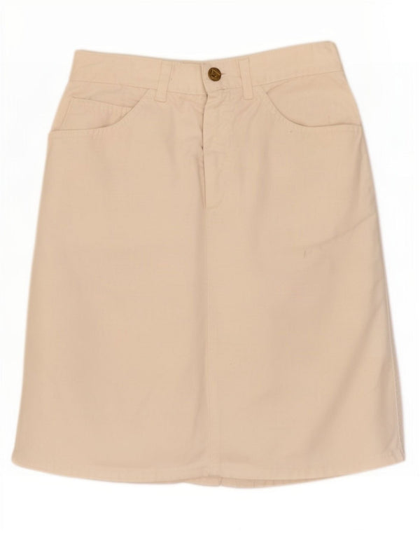 Jupe en jean femme vintage 2XS W23 Blanc