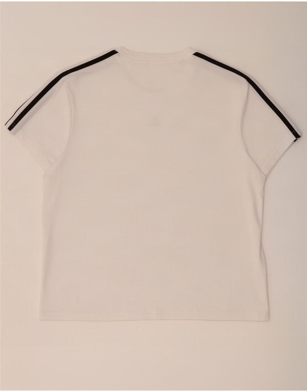 Adidas T-shirt pour femme UK 12/14 Blanc moyen
