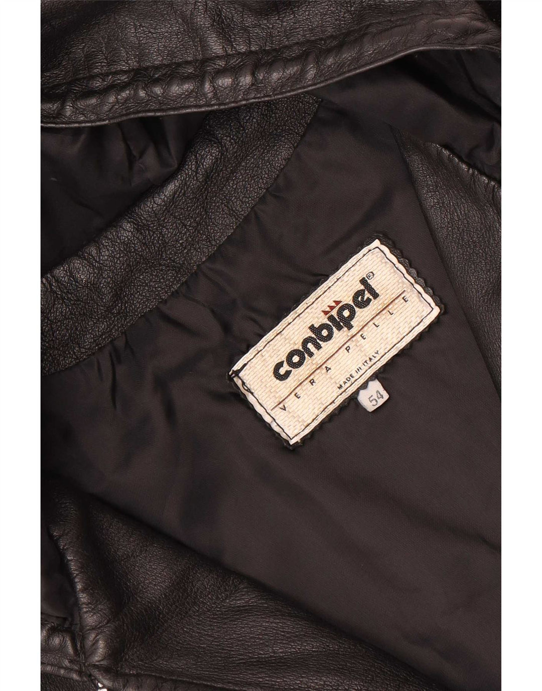 Conbipel Veste en cuir à capuche pour homme IT 54 XL Noir